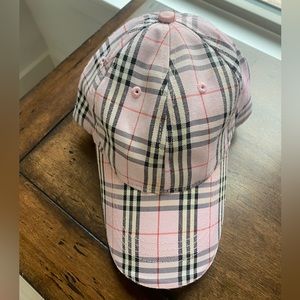 Burberry Pink Plaid Hat